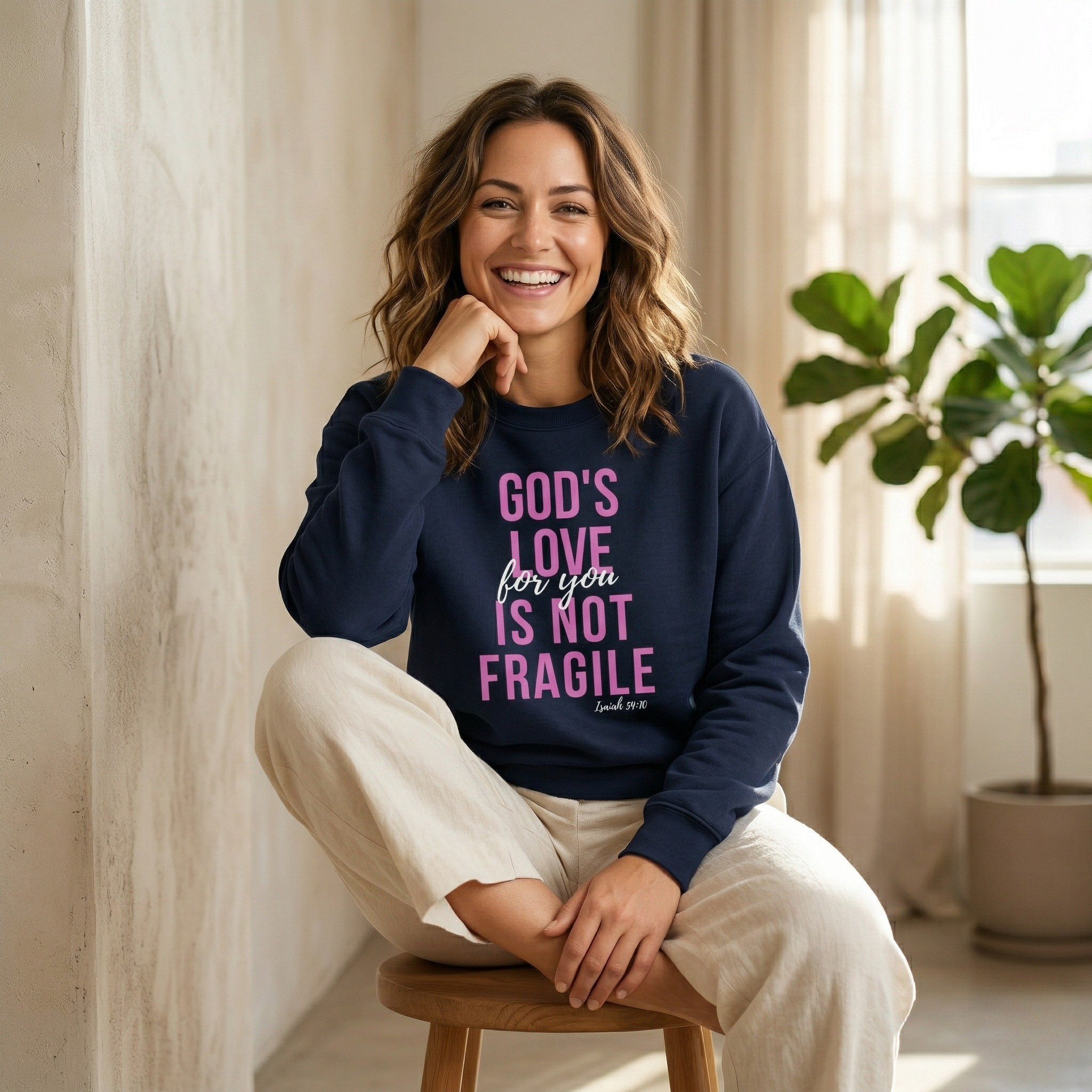 God's Love Is Not Fragile- cotton sweatshirt