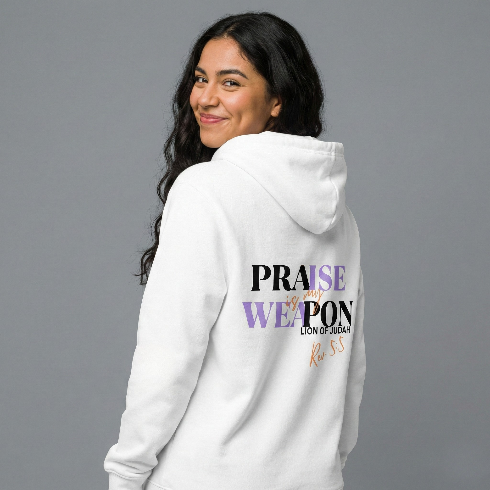 Praise is My Weapon- organic side pocket hoodie