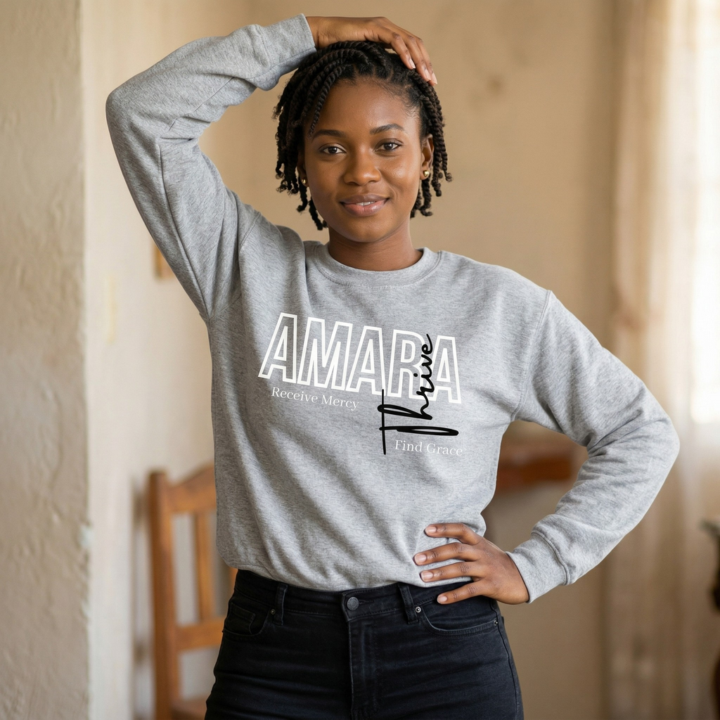 AmaraThrive- bold premium cotton sweatshirt