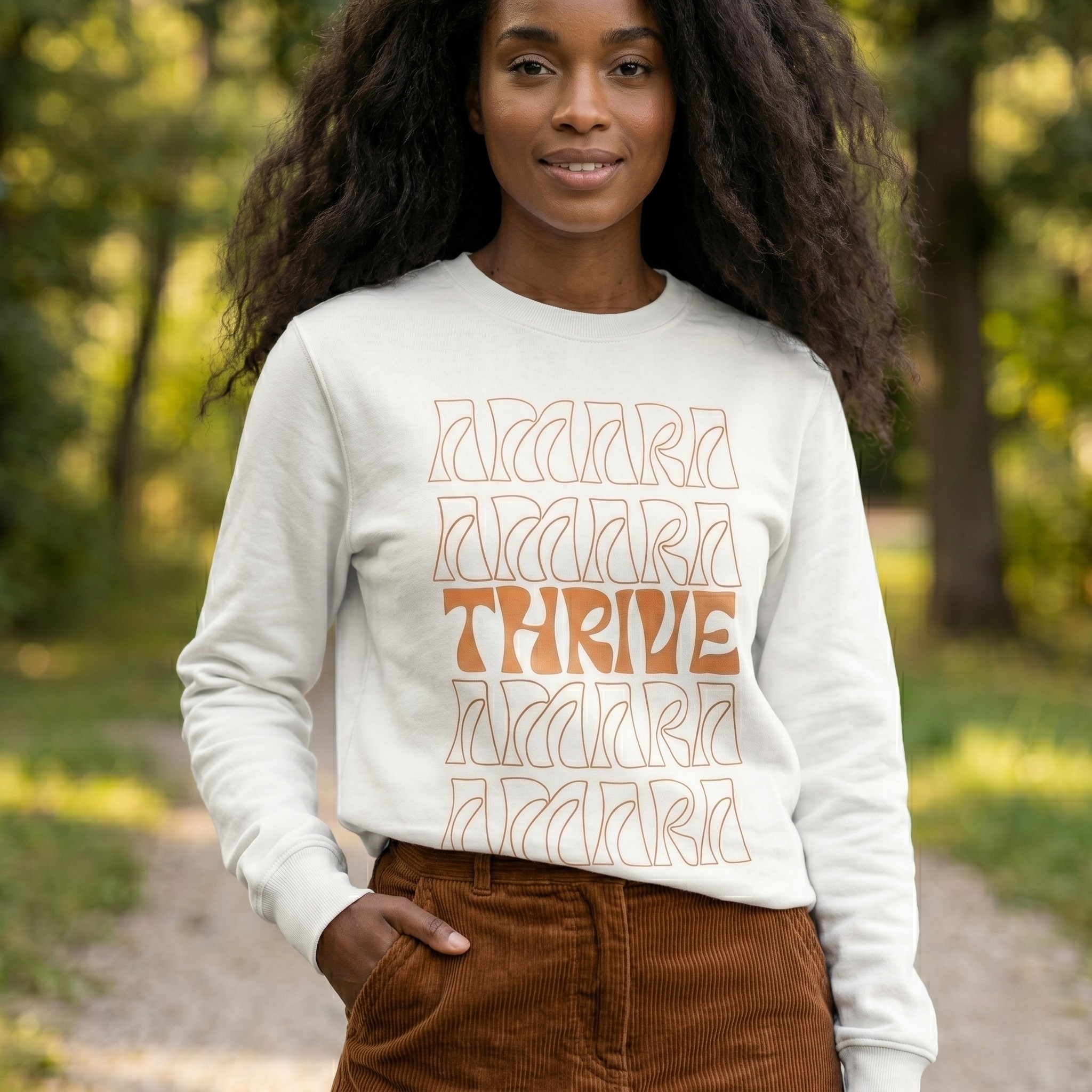 AmaraThrive- organic mid-weight sweatshirt